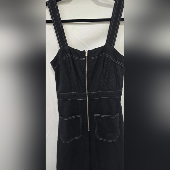 Reformation women 0 Amory topstitch denim jumpsuit gorpcore outdoor workwear - Picture 7 of 13